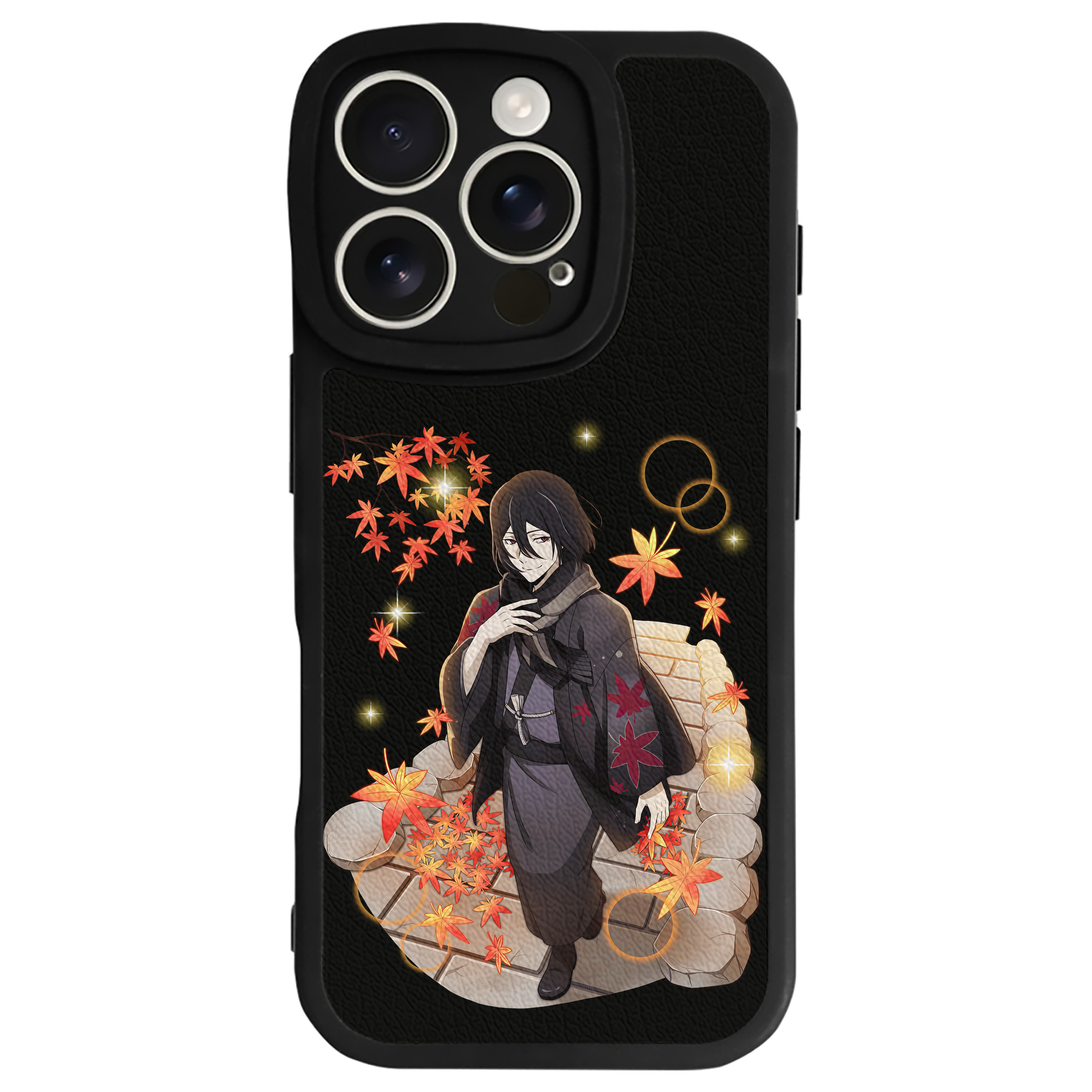 （画像用） 文豪ストレイドッグス Bungo Stray Dogs 【iPhone 16シリーズ対応】シリコンスマホケース（レザー調） 材質：シリコン